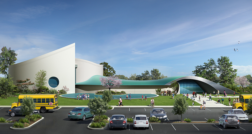 Arthur Dyson's design for Phase One of the Fresno Aquarium